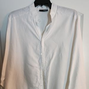 Mens Murano White Linen Casual Shirt. Worn once & dry cleaned. 2XLT. Great piece
